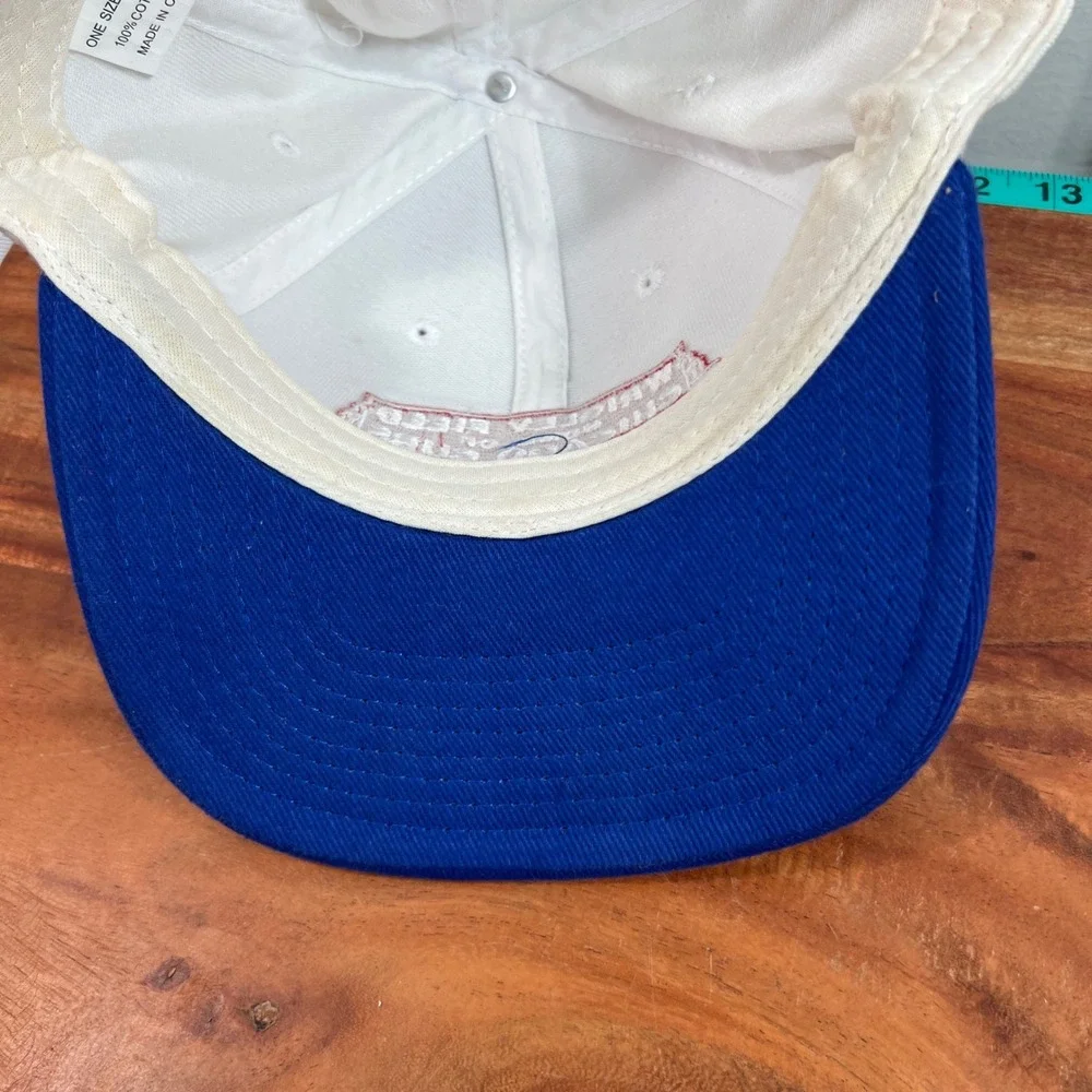 Chicago Cubs Wrigley Field Opening Night Snapback Hat White Blue ComEd Vintage
